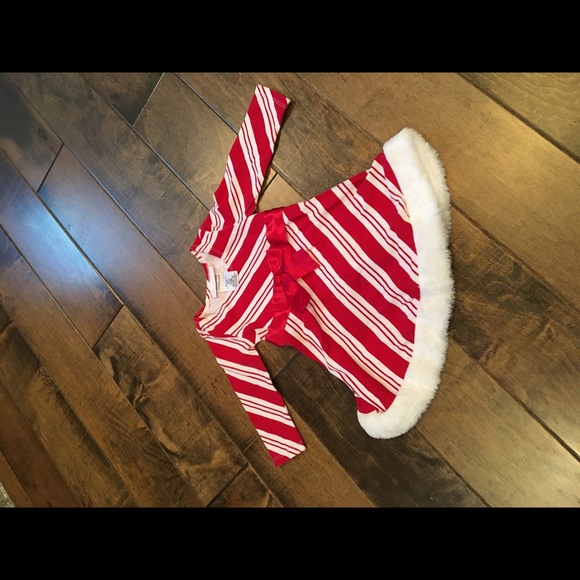 Bonnie Baby Other - Bonnie 12M Candy Cane Christmas Holiday Dress bow